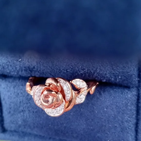 ✨ 3x HP ✨ Worn Twice Max. ✨ Belle 🥀 Ring w/ Real Diamonds ✨ - Picture 7 of 14